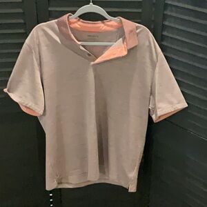 UNTUCKit Men's Polo Shirt - Light Pink and Coral